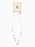 Колье на леске "Капля росы", цвет былй в серебре 10918161