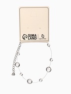 Браслет на леске "Капля росы", цвет былй в серебре 10918162