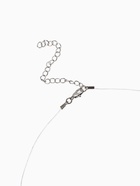 Кулон на леске «Капли росы», белый в серебре - фото 23282618