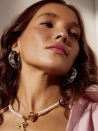 Серьги-кольца акрил «Тренд», чёрные в золоте - Фото 2