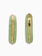 Серьги-кольца акрил "Тренд", цвет нефритовый в золоте 10936435