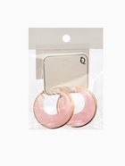 Серьги-кольца акрил «Тренд», розовые в золоте 10936436