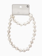 Набор 2 предмета: бусы, браслет «Жемчуг барочный. Сердечки», 40/18 см, белый в серебре 10936573