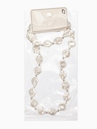 Набор 2 предмета: бусы, браслет «Жемчуг барочный. Ромб», 40/18 см, белый в серебре 10936575