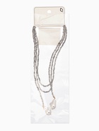 Бусы бисерные с подвесами жемчуг «Нить стекла», L=120 см, №2, серые 10936619