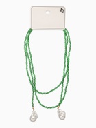 Бусы бисерные с подвесами жемчуг «Нить стекла», L=120 см, №2, зелёные - Фото 4