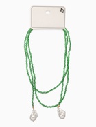 Бусы бисерные с подвесами жемчуг «Нить стекла», L=120 см, №2, зелёные - Фото 5