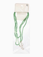 Бусы бисерные с подвесами жемчуг «Нить стекла», L=120 см, №2, зелёные - Фото 6