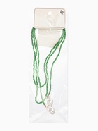 Бусы бисерные с подвесами жемчуг «Нить стекла», L=120 см, №2, зелёные - Фото 7