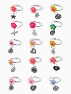 Кольцо «Выбражулька. Цветок смайлик», с подвеской, МИКС, безразмерное (комплект 36 шт) - фото 63635696