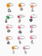 Кольцо «Выбражулька. Цветок смайлик», с подвеской, МИКС, безразмерное (комплект 36 шт) - фото 63635697