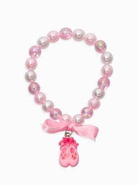 Браслет детский «Выбражулька. Пуанты, бант», бело-розовый 10937175