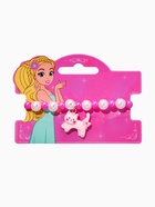 Браслет детский «Выбражулька. Котик, бант», бело-розовый 10937176