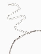 Набор 2 предмета: серьги, колье «Вечерний шик. Лепестки», белый, синий в серебре 10937457