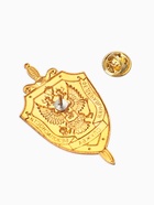 Значок «ФСБ с гербом», голубо-красный в золоте 10939054