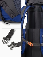 Рюкзак туристический, 65+5 литров, отдел на шнурке, 5 наружных карманов, 2 внутренних кармана, синий - Фото 4