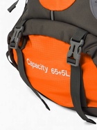 Рюкзак туристический, 65+5 литров, отдел на шнурке, 5 наружных карманов, 2 внутренних кармана, оранжевый - Фото 20