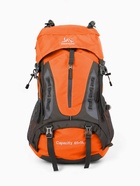 Рюкзак туристический, 65+5 литров, отдел на шнурке, 5 наружных карманов, 2 внутренних кармана, оранжевый - Фото 5