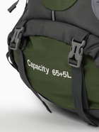 Рюкзак тур 65+5л, 30*20*53, отдел на шнурке, 5нар+2вн кармана, цвет хаки - фото 23860395