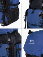 Рюкзак туристический, 90 литров, 6 наружных карманов, шнуровка, синий - Фото 3