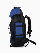 Рюкзак туристический, 90 литров, 6 наружных карманов, шнуровка, синий 10941191