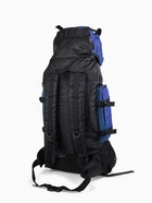 Рюкзак туристический, 90 литров, 6 наружных карманов, шнуровка, синий 10941191