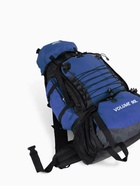 Рюкзак туристический, 90 литров, 6 наружных карманов, шнуровка, синий 10941191