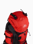 Рюкзак туристический, 90 литров, 6 наружных карманов, шнуровка, красный - Фото 13