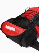 Рюкзак туристический, 90 литров, 6 наружных карманов, шнуровка, красный - Фото 15