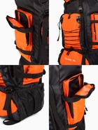 Рюкзак туристический, 90 литров, 6 наружных карманов, шнуровка, оранжевый 10941193