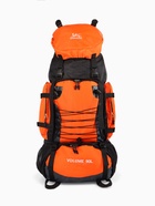 Рюкзак туристический, 90 литров, 6 наружных карманов, шнуровка, оранжевый 10941193