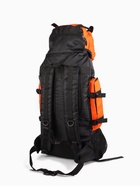 Рюкзак туристический, 90 литров, 6 наружных карманов, шнуровка, оранжевый 10941193