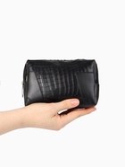 Косметичка ONE COLOR, на молнии, искусственная кожа, чёрная - Фото 3