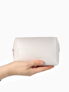 Косметичка ONE COLOR, на молнии, искусственная кожа, белая - Фото 2