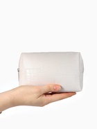 Косметичка ONE COLOR, на молнии, искусственная кожа, белая - Фото 4