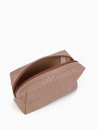 Косметичка ONE COLOR, на молнии, искусственная кожа, бежевая - Фото 3