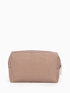 Косметичка ONE COLOR, на молнии, искусственная кожа, бежевая - Фото 8