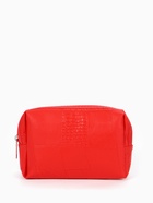 Косметичка ONE COLOR, на молнии, искусственная кожа, красная - Фото 1