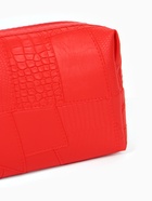 Косметичка ONE COLOR, на молнии, искусственная кожа, красная - Фото 4