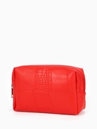 Косметичка ONE COLOR, на молнии, искусственная кожа, красная  (артикул 10941369)  большой выбор товаров оптом и в розницу по низким ценам с доставкой