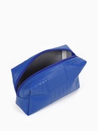 Косметичка ONE COLOR, на молнии, искусственная кожа, синяя - Фото 5