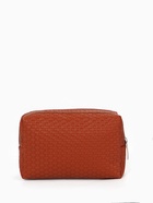 Косметичка универсальная, искусственная кожа, на молнии, коричневая - Фото 8