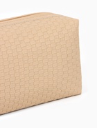 Косметичка универсальная, искусственная кожа, на молнии, бежевая - Фото 6