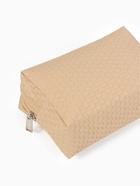 Косметичка универсальная, искусственная кожа, на молнии, бежевая - Фото 7