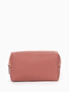 Косметичка универсальная, искусственная кожа, на молнии, тёмно-розовая - Фото 3