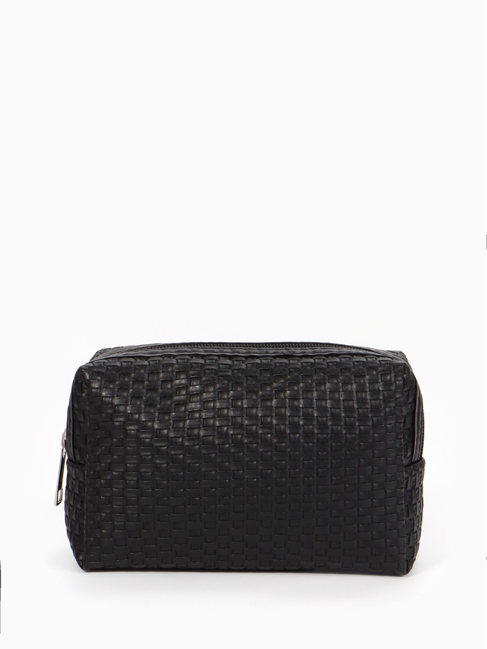 Косметичка универсальная, искусственная кожа, на молнии, чёрная - Фото 1