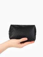 Косметичка дор Плетенка, 16*5*10, отдел на молнии, черный - фото 23860483