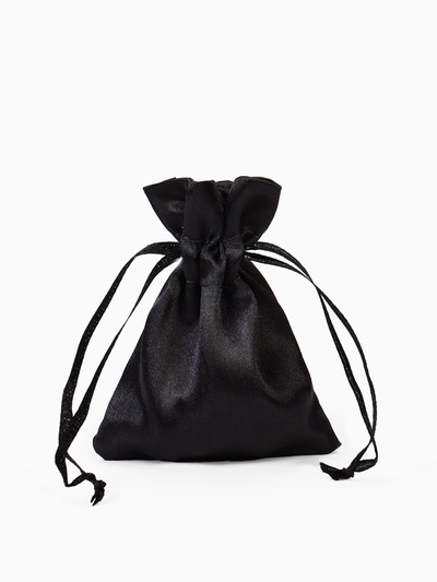 Набор мешочков подарочных атласные, 50 шт. 7×9 см, графитовый