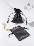 Набор мешочков подарочных атласные, 50 шт. 7×9 см, графитовый - Фото 4