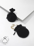 Набор мешочков подарочных, бархатные, 100 шт. 7×9 см, чёрный  (артикул 10948869)  большой выбор товаров оптом и в розницу по низким ценам с доставкой